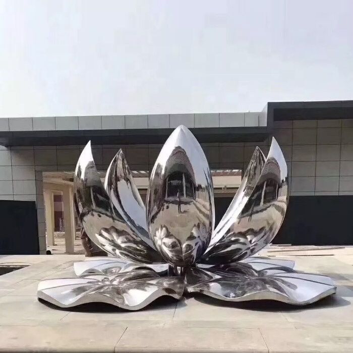 Large-Stainless-Steel-Outdoor-Metal-Lotus-Flower