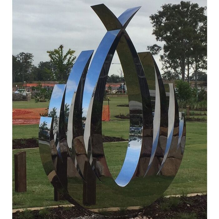 Outdoor Abstract Large Stainless Steel Garden Sculptures