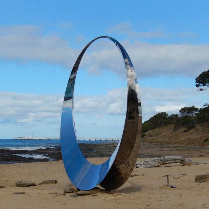 Beautiful Large Outdoor Stainless Steel Sculpture Modern