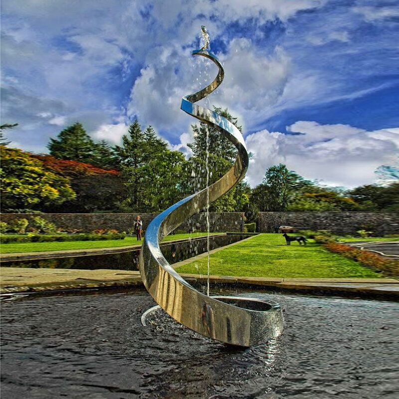 Garden Waterfall Stainless Steel Outdoor Water Fountain
