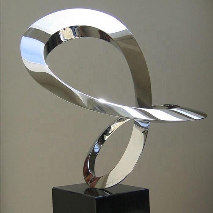Interior modern decoration stainless steel abstract sculpture