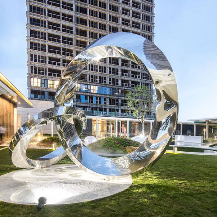 Outdoor large Ring Stainless Steel Modern Sculpture