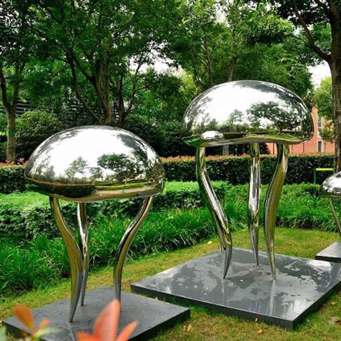 Stainless Steel Garden Animal Jellyfish Sculpture