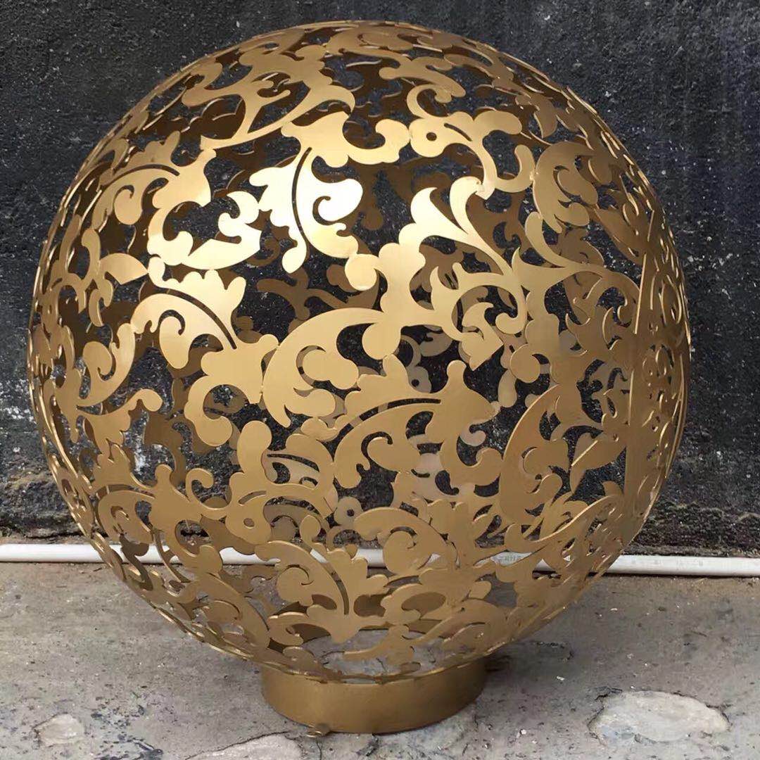 Stainless steel sphere sculpture (43)