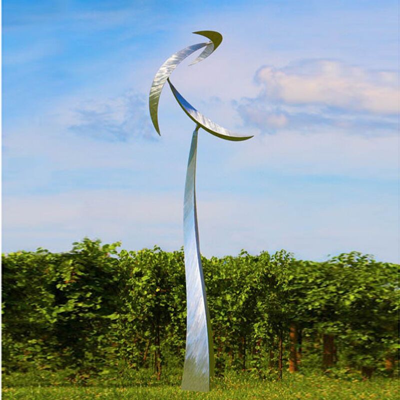 Windmill Abstract Stainless Steel Decorative Metal Sculpture Metal