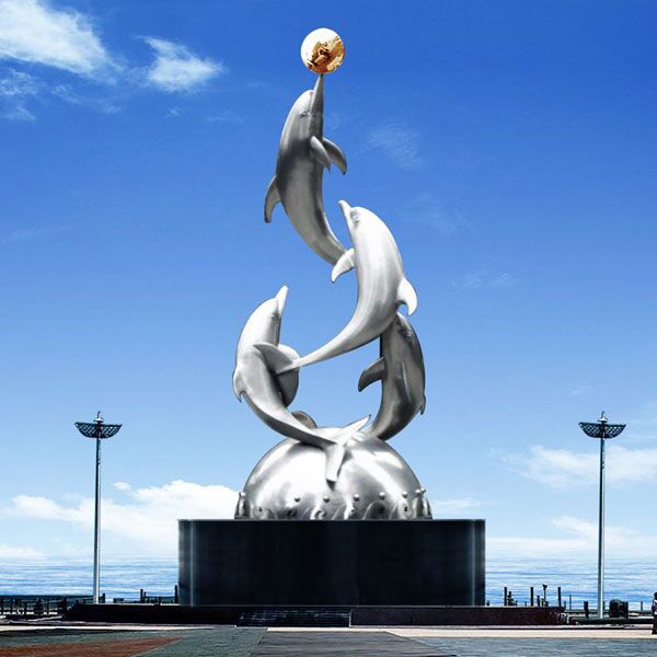 Outdoor Mirror Polished Stainless Steel Sculpture