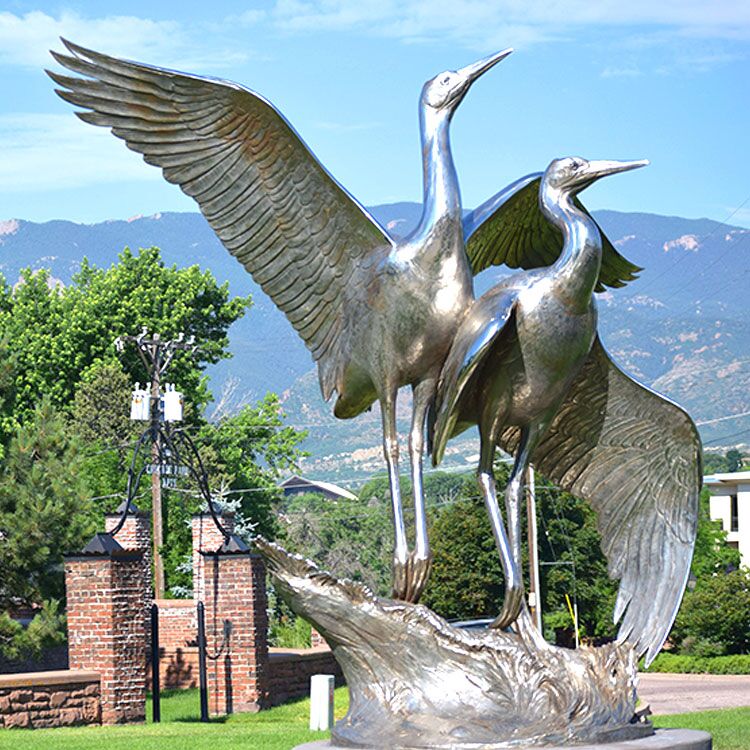 Urban Bird Stainless Steel Statue