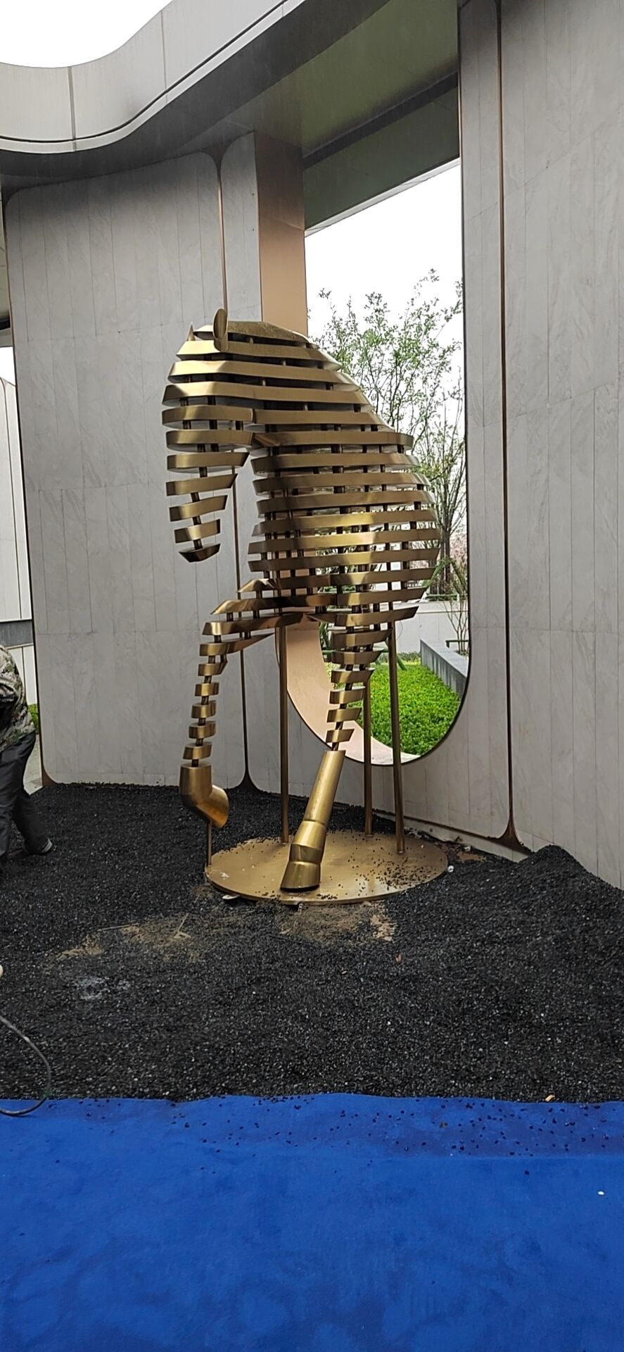 320cm Stainless steel horse sculpture