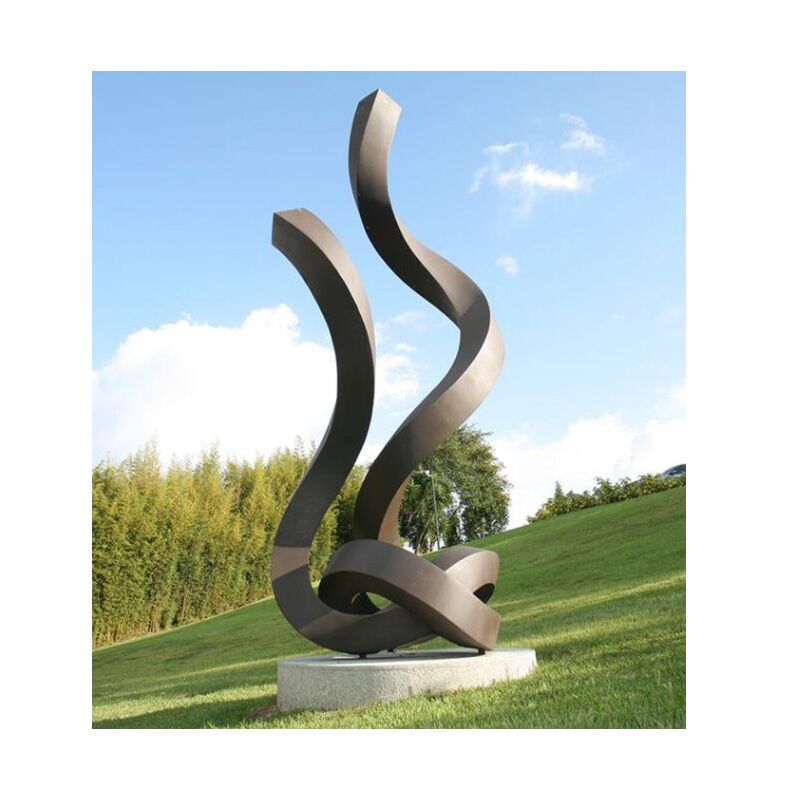 Large Antique Painted Metal Stainless Steel Garden Art Sculptures For Sale