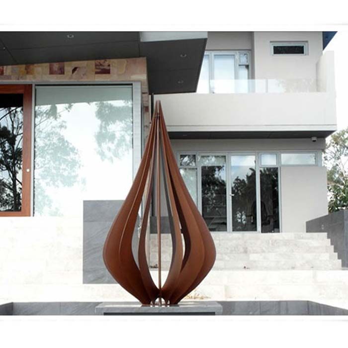 Large Rusty Metal Garden Corten Steel Sculpture1
