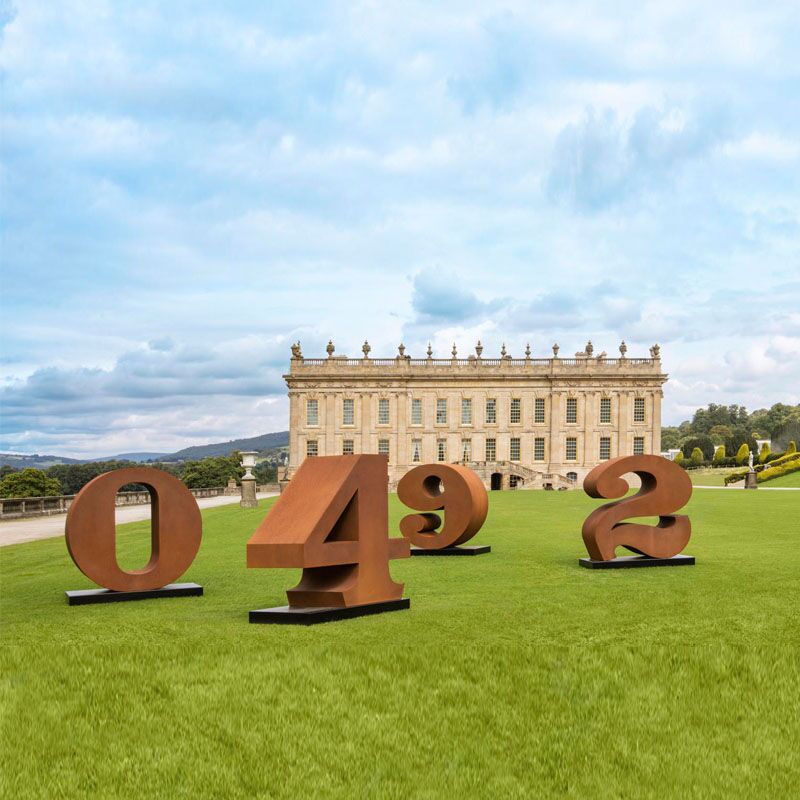 Figure Garden Metal Outdoor Corten Steel Sculpture