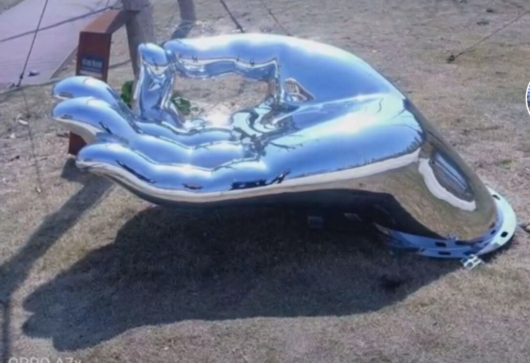 Art orchid Large stainless steel chair for sale