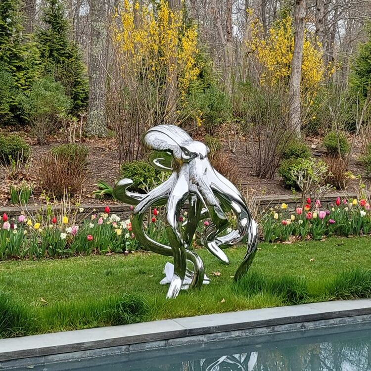 Stainless steel octopus sculpture8