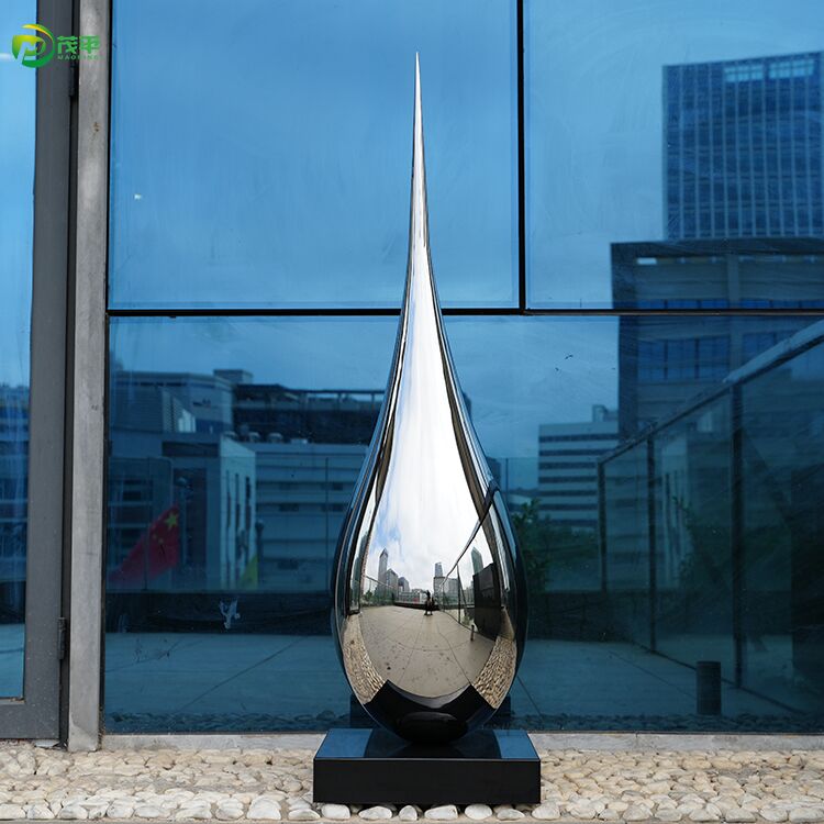 Outdoor Landscape Artwork Stainless Steel Sculpture (3)